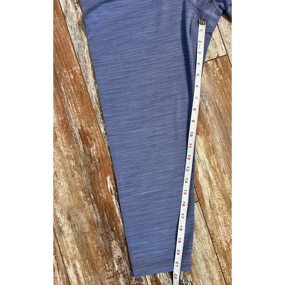 Athleta Elation Space Dye 7/8 Tight Purple High Rise Leggings 1X - Picture 8 of 9